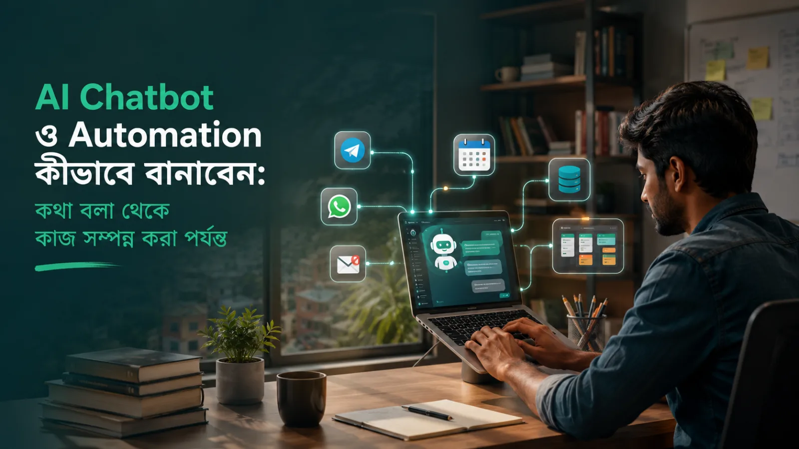 AI Chatbot ও Automation কীভাবে বানাবেন: কথা বলা থেকে কাজ সম্পন্ন করা পর্যন্ত article cover
