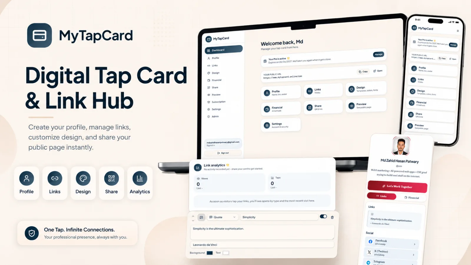 MyTapCard project preview by Zahid Hasan Patwary